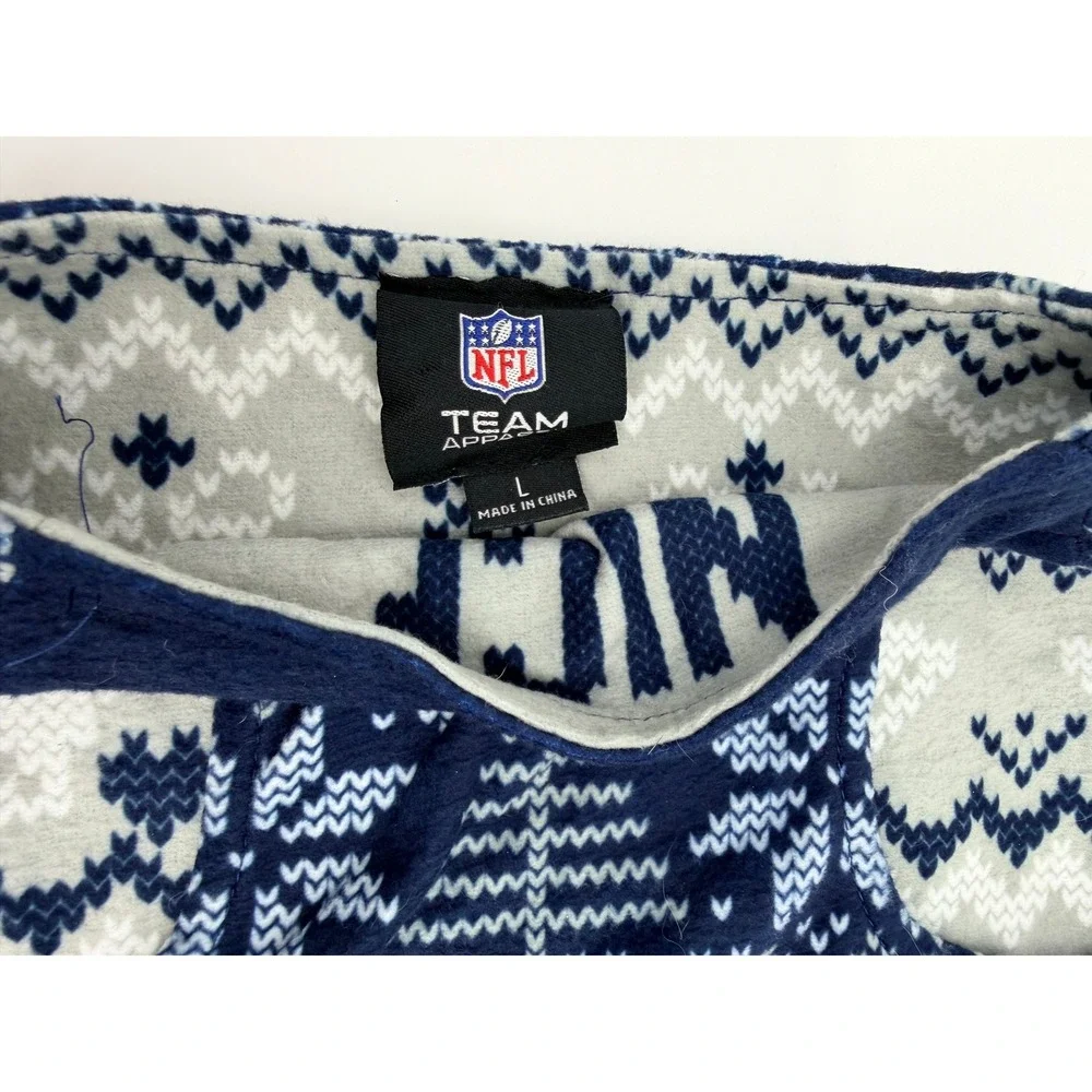 NFL Dallas Cowboys Dog‎ Sweater Navy Blue Fair Isle Holiday Pet Vest Large